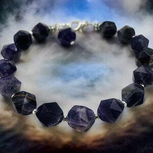 Amethyst and Sterling Silver bracelet.